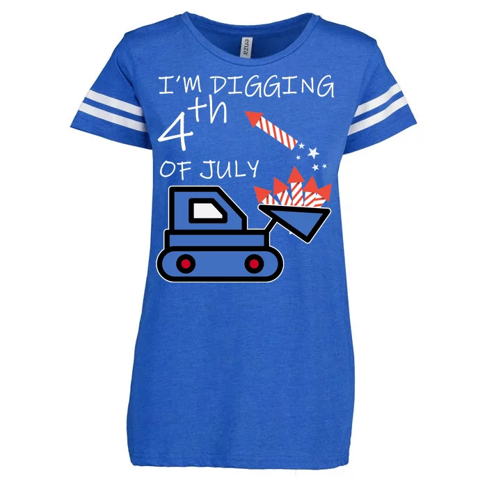 I'm Digging 4th Of July Enza Ladies Jersey Football T-Shirt