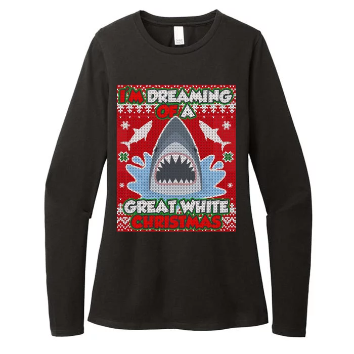 I'm Dreaming Of A Great White Christmas Womens CVC Long Sleeve Shirt