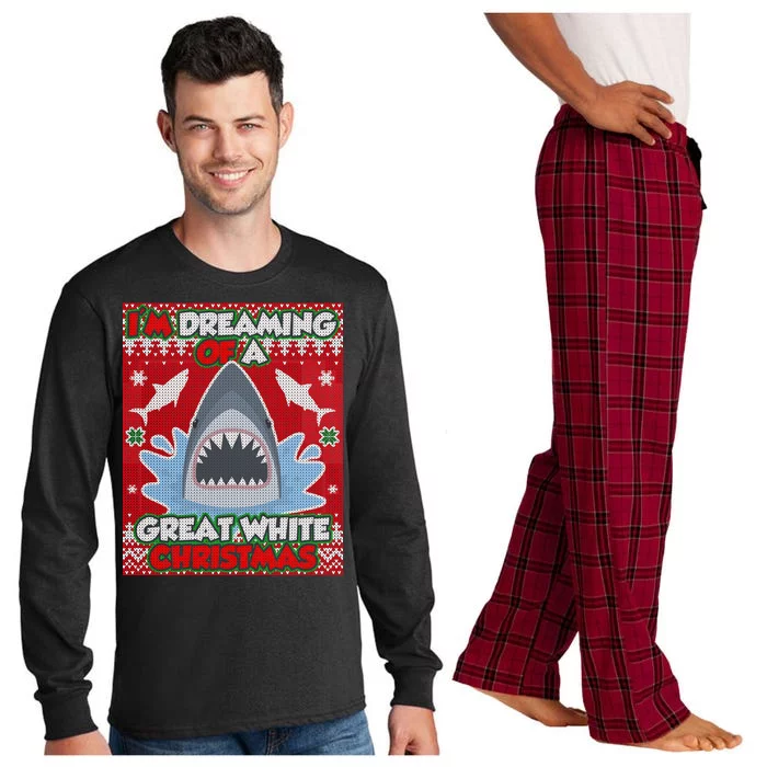 I'm Dreaming Of A Great White Christmas Long Sleeve Pajama Set