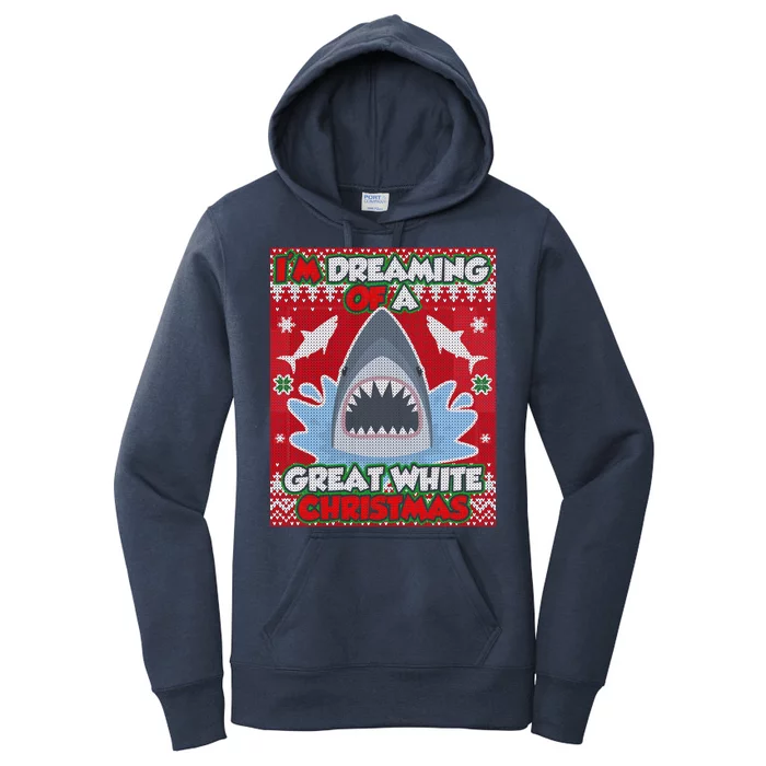 I'm Dreaming Of A Great White Christmas Women's Pullover Hoodie