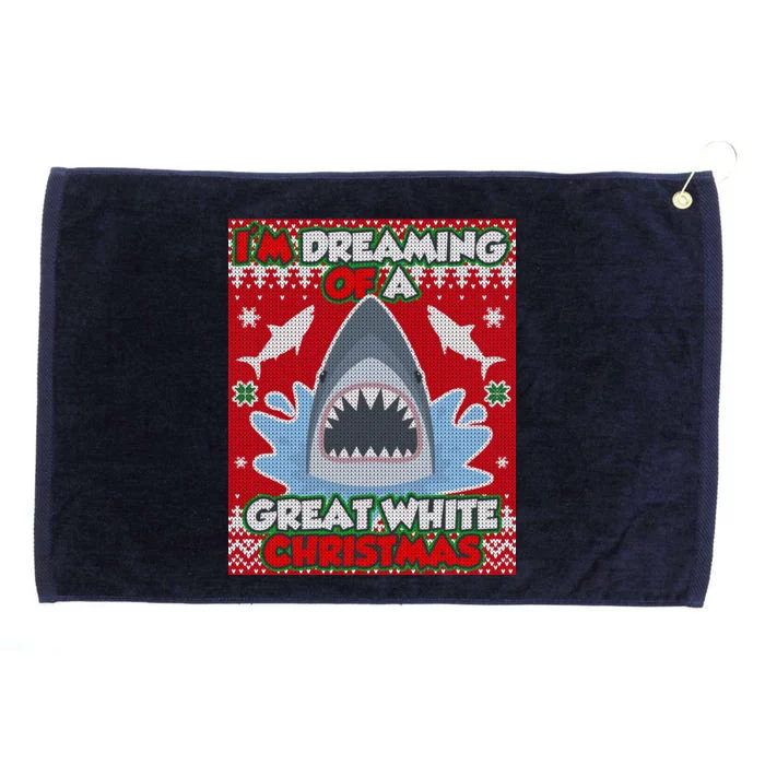 I'm Dreaming Of A Great White Christmas Grommeted Golf Towel