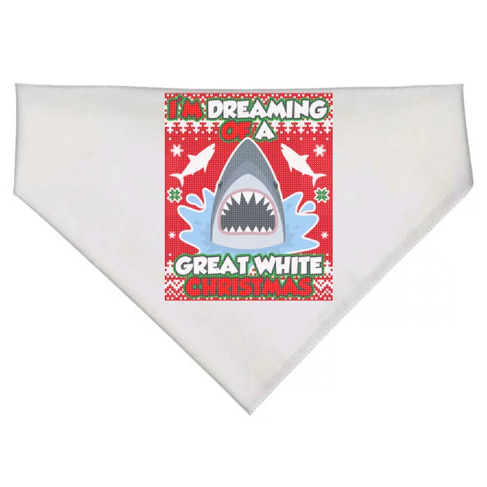 I'm Dreaming Of A Great White Christmas USA-Made Doggie Bandana