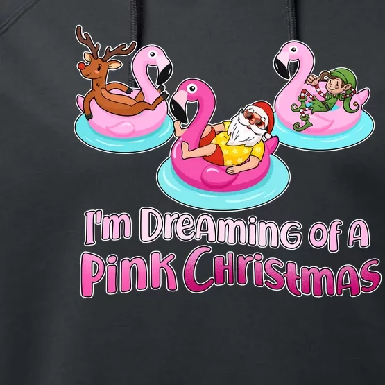 I'm Dreaming of a Pink Christmas Performance Fleece Hoodie