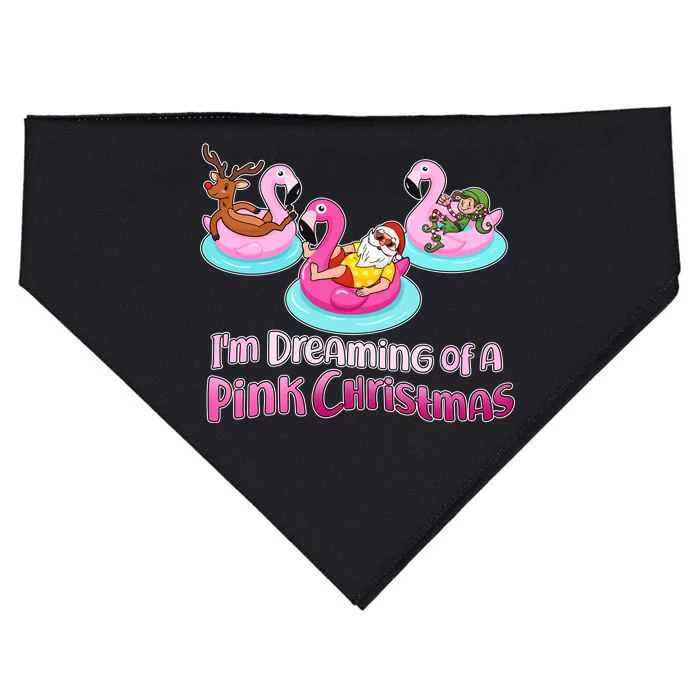 I'm Dreaming of a Pink Christmas USA-Made Doggie Bandana