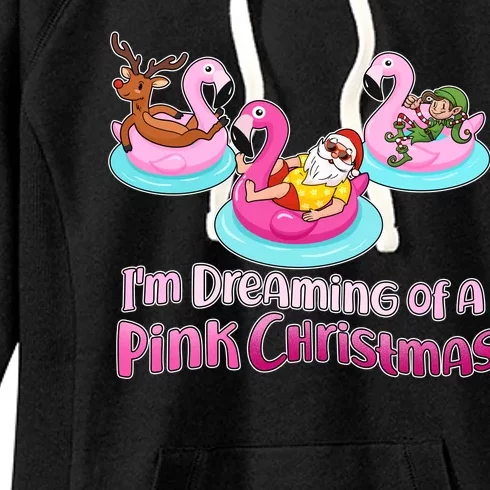 I'm Dreaming of a Pink Christmas Women's Fleece Hoodie