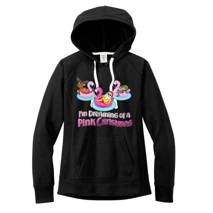 I'm Dreaming of a Pink Christmas Women's Fleece Hoodie