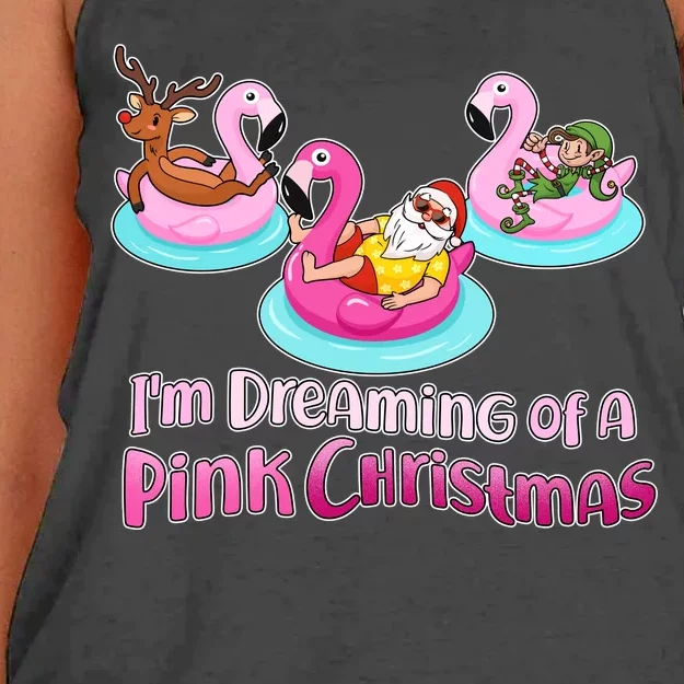 I'm Dreaming of a Pink Christmas Women's Knotted Racerback Tank