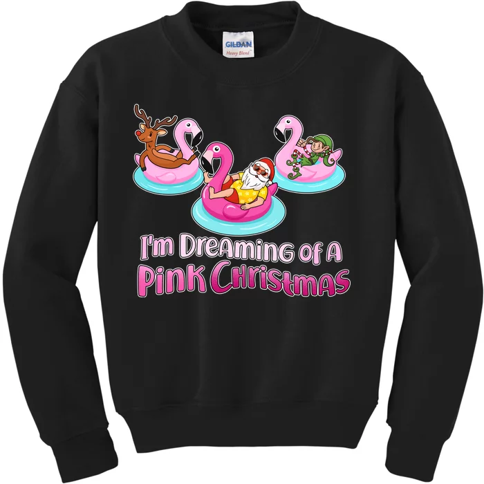 I'm Dreaming of a Pink Christmas Kids Sweatshirt