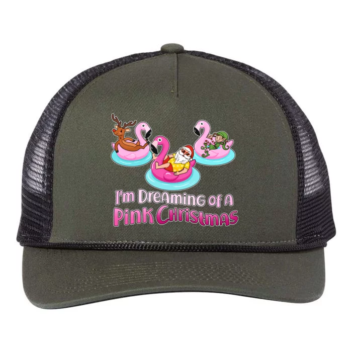 I'm Dreaming of a Pink Christmas Retro Rope Trucker Hat Cap