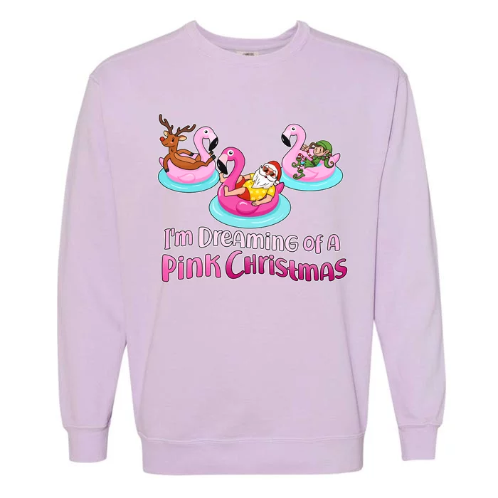 I'm Dreaming of a Pink Christmas Garment-Dyed Sweatshirt