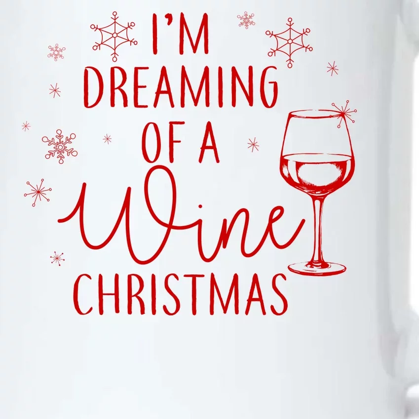 I'm Dreaming Of A Wine Christmas Black Color Changing Mug