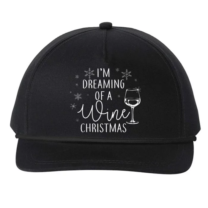 I'm Dreaming Of A Wine Christmas Snapback Five-Panel Rope Hat