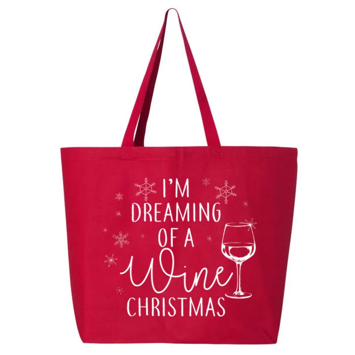 I'm Dreaming Of A Wine Christmas 25L Jumbo Tote