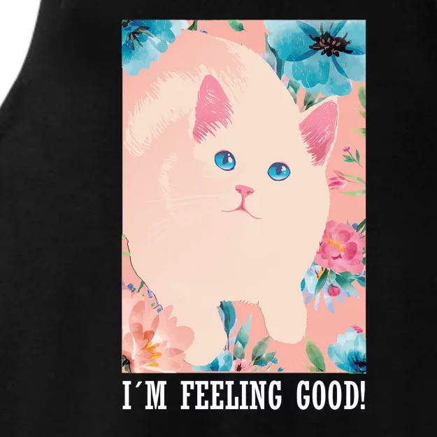 I'm Feel Good Cute Cat Ladies Tri-Blend Wicking Tank