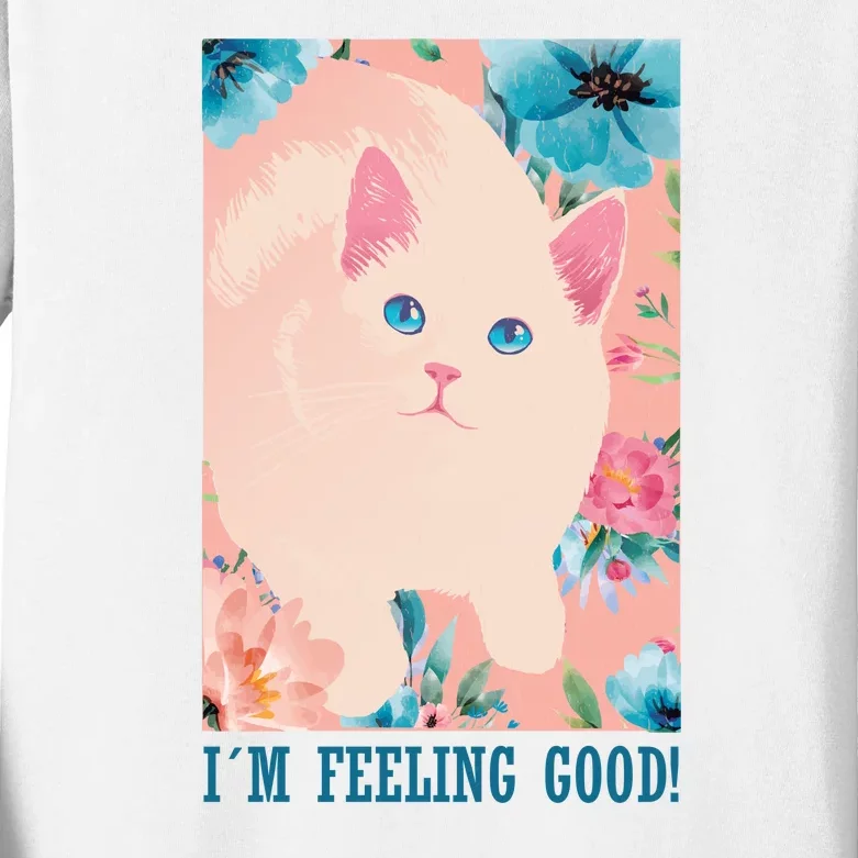 I'm Feel Good Cute Cat Kids Long Sleeve Shirt