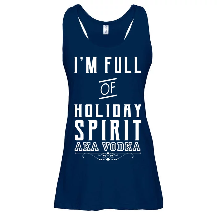 I'm Full Of Holiday Spirit AKA Vodka Ladies Essential Flowy Tank