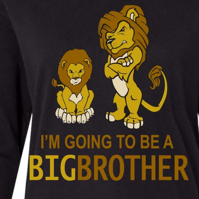 I'm Going To Be A Big Brother Womens Cotton Relaxed Long Sleeve T-Shirt