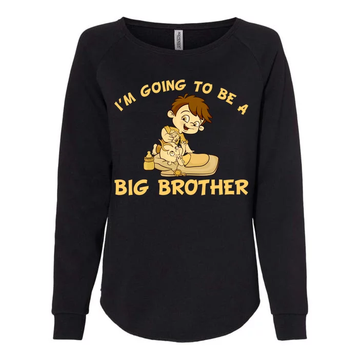 I'm Going to be a Big Brother Baby Bro Womens California Wash Sweatshirt