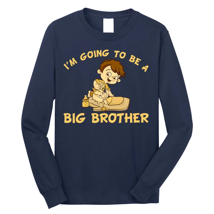 I'm Going to be a Big Brother Baby Bro Long Sleeve Shirt