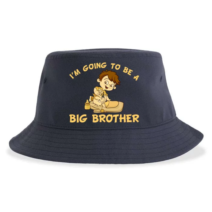 I'm Going to be a Big Brother Baby Bro Sustainable Bucket Hat