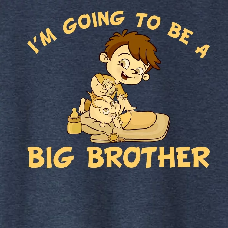 I'm Going to be a Big Brother Baby Bro Women's Crop Top Tee