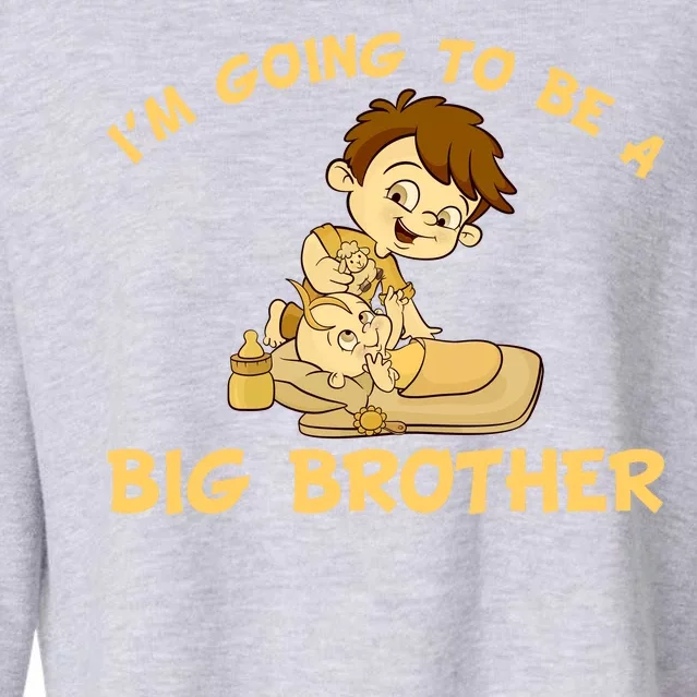 I'm Going to be a Big Brother Baby Bro Cropped Pullover Crew