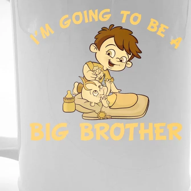 I'm Going to be a Big Brother Baby Bro Front & Back Beer Stein