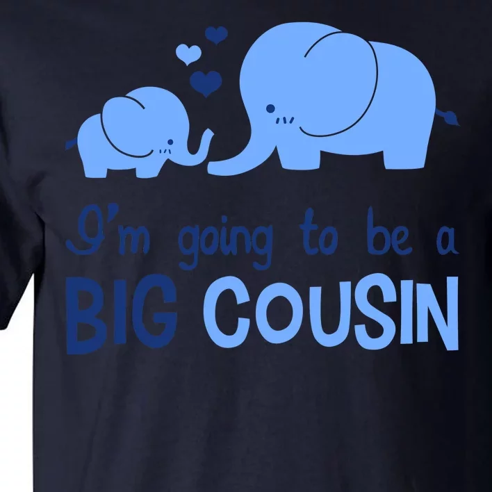 I'm Going To Be A Big Cousin Boy Elephant Tall T-Shirt