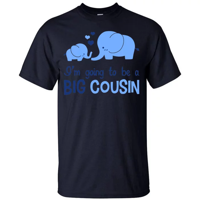 I'm Going To Be A Big Cousin Boy Elephant Tall T-Shirt