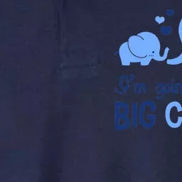 I'm Going To Be A Big Cousin Boy Elephant Softstyle Adult Sport Polo