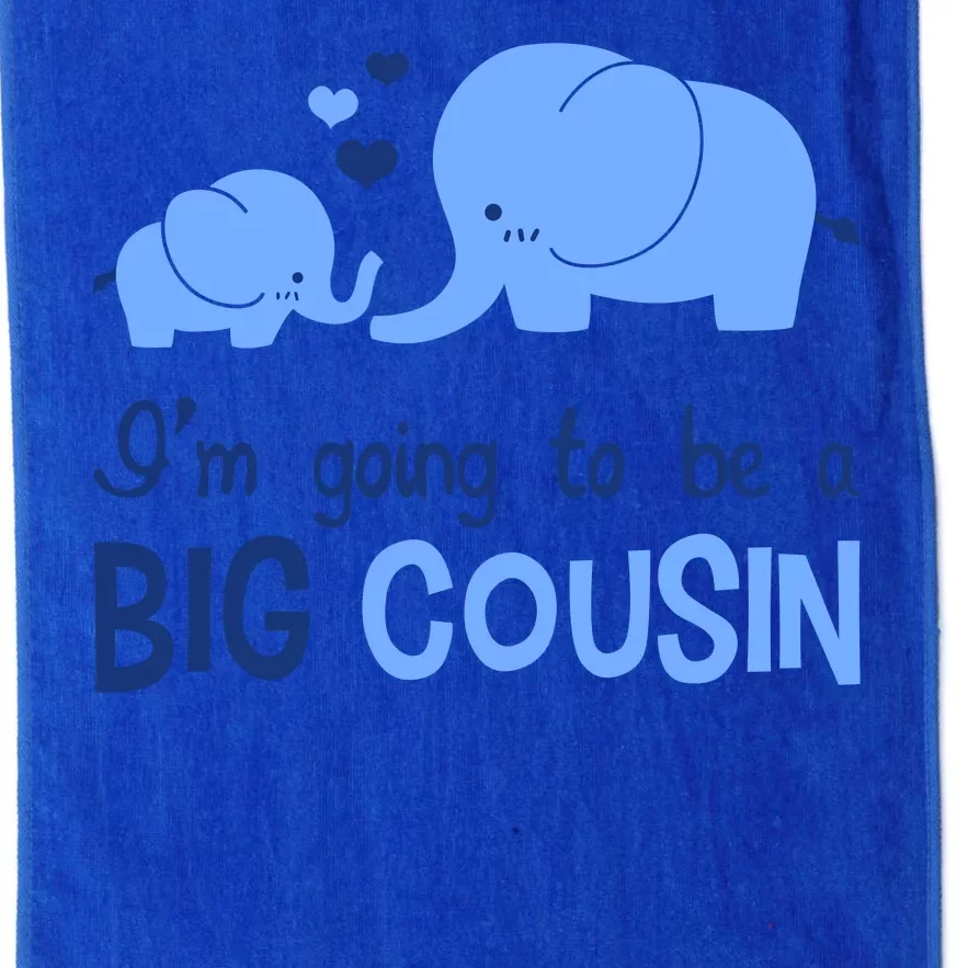 I'm Going To Be A Big Cousin Boy Elephant Platinum Collection Golf Towel