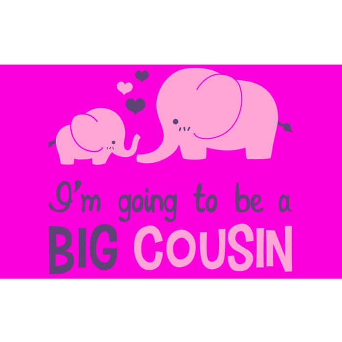 I'm Going To Be A Big Cousin Girl Elephant Bumper Sticker