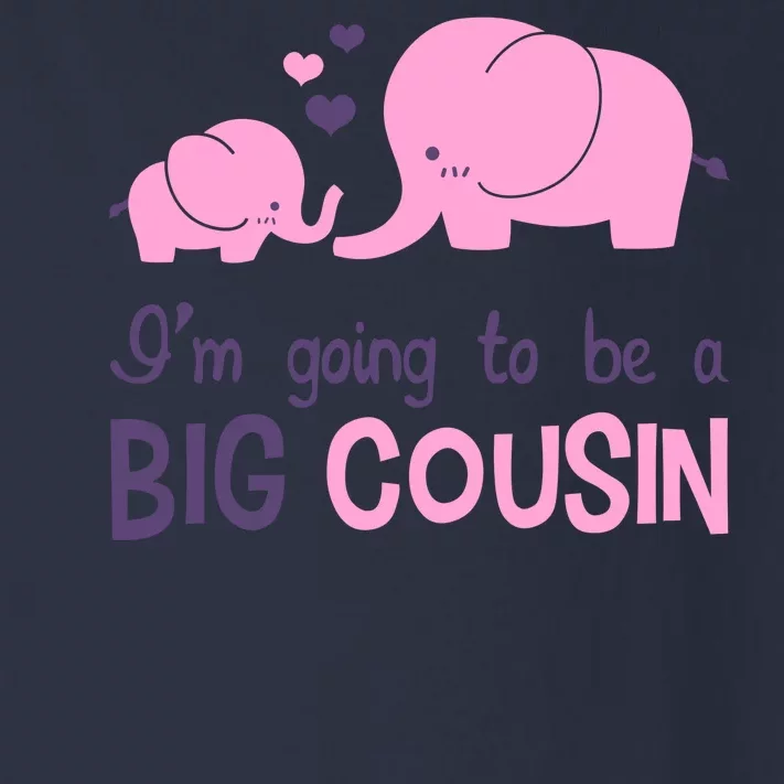 I'm Going To Be A Big Cousin Girl Elephant Toddler Long Sleeve Shirt