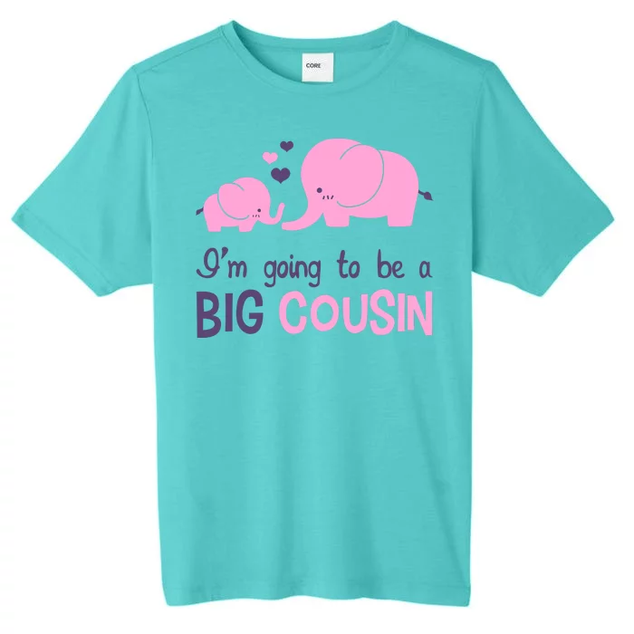 I'm Going To Be A Big Cousin Girl Elephant ChromaSoft Performance T-Shirt