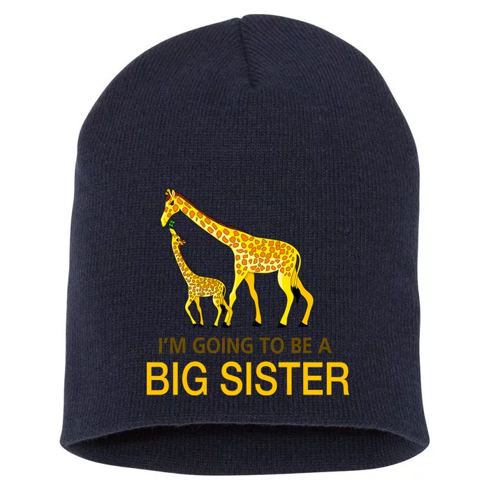 I'm Going To Be A Big Sister Short Acrylic Beanie