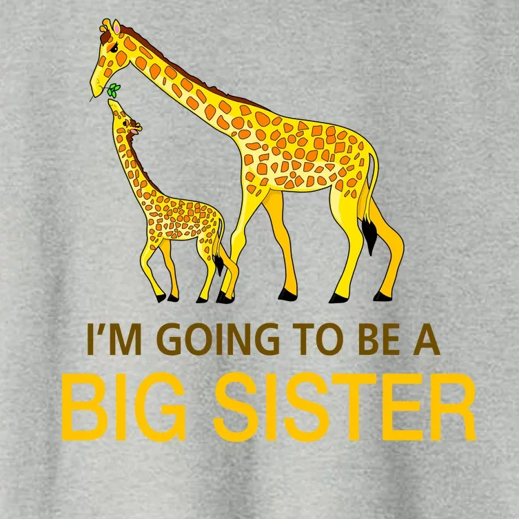 I'm Going To Be A Big Sister Women's Crop Top Tee