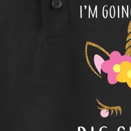 I'm Going To Be A Big Sister Cute Unicorn Dry Zone Grid Performance Polo