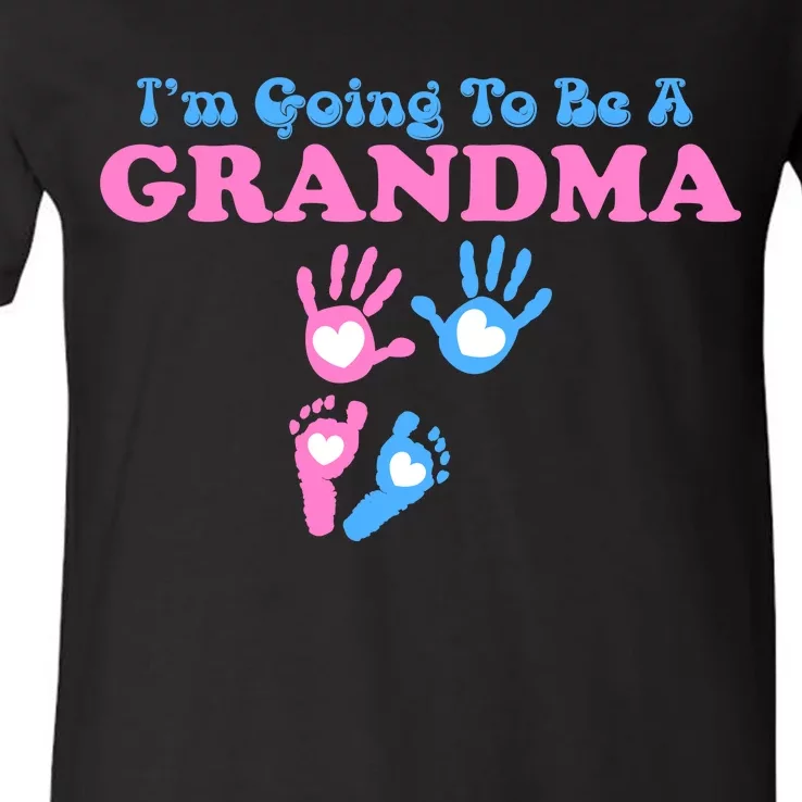 I'm Going To Be A Grandma Grandchild Baby V-Neck T-Shirt