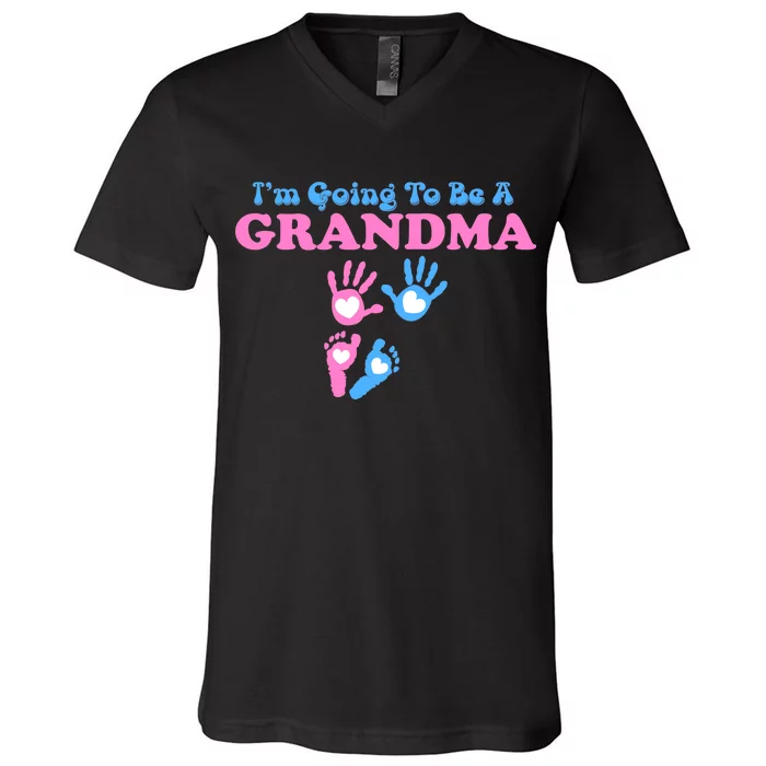 I'm Going To Be A Grandma Grandchild Baby V-Neck T-Shirt