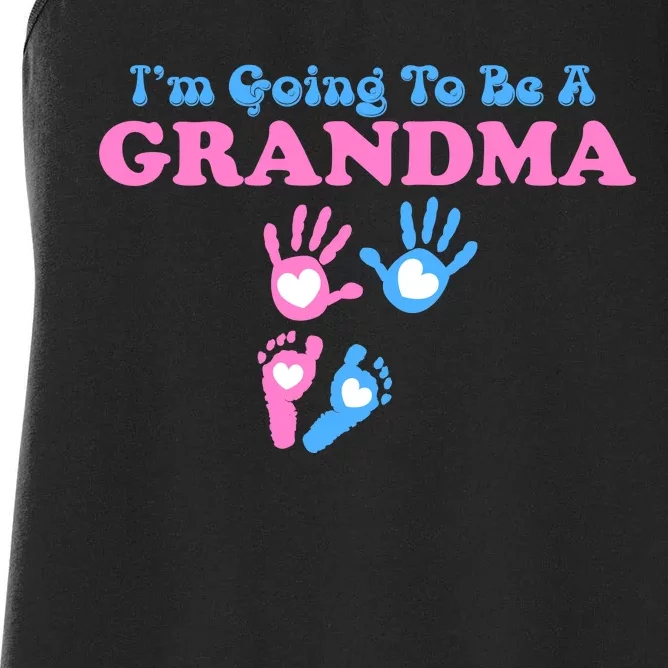 I'm Going To Be A Grandma Grandchild Baby Women's Racerback Tank