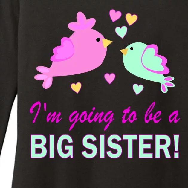 I'm Going to Be Big Sister Bird Womens CVC Long Sleeve Shirt