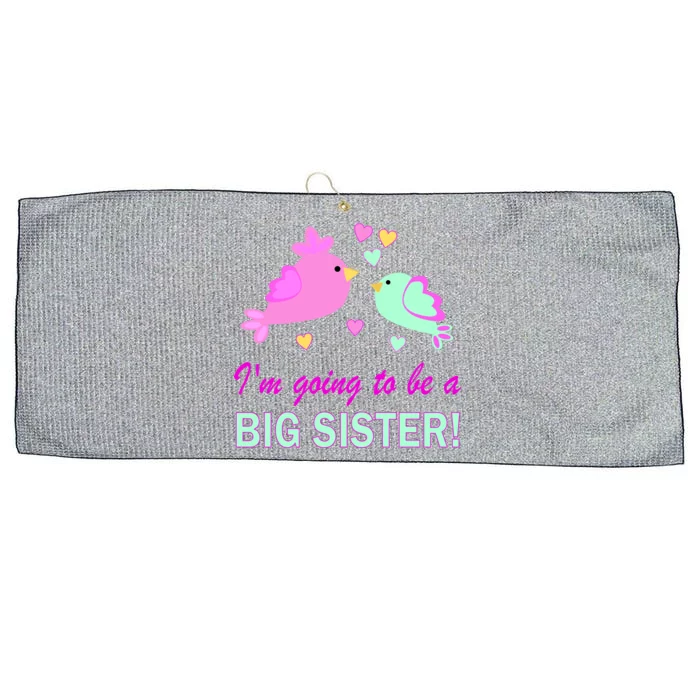 I'm Going to Be Big Sister Bird Large Microfiber Waffle Golf Towel