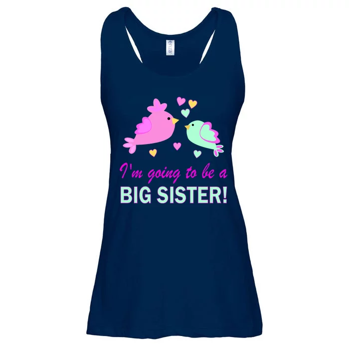 I'm Going to Be Big Sister Bird Ladies Essential Flowy Tank