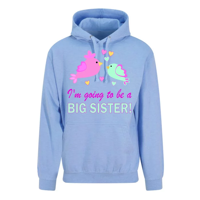 I'm Going to Be Big Sister Bird Unisex Surf Hoodie