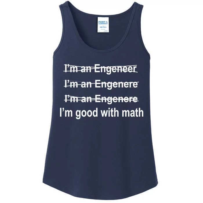 I'm Good With Math Engineer Ladies Essential Tank