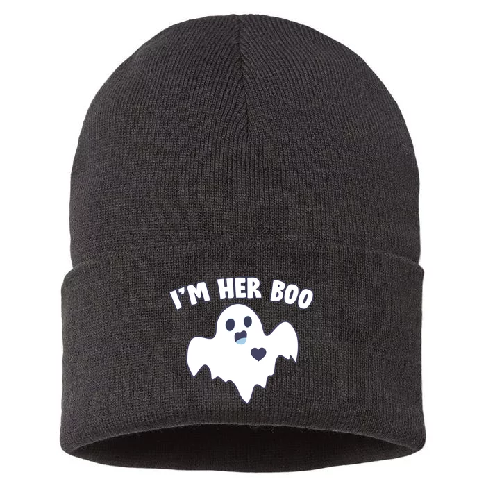 I'm Her Boo Matching Halloween Sustainable Knit Beanie