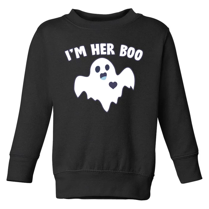 I'm Her Boo Matching Halloween Toddler Sweatshirt