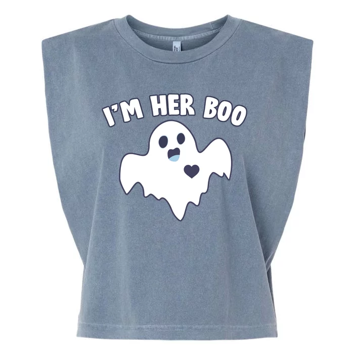 I'm Her Boo Matching Halloween Garment-Dyed Women's Muscle Tee