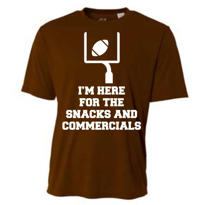 I'm Here For The Snacks And Commercials Cooling Performance Crew T-Shirt