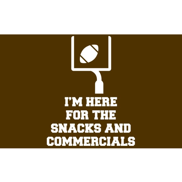 I'm Here For The Snacks And Commercials Bumper Sticker